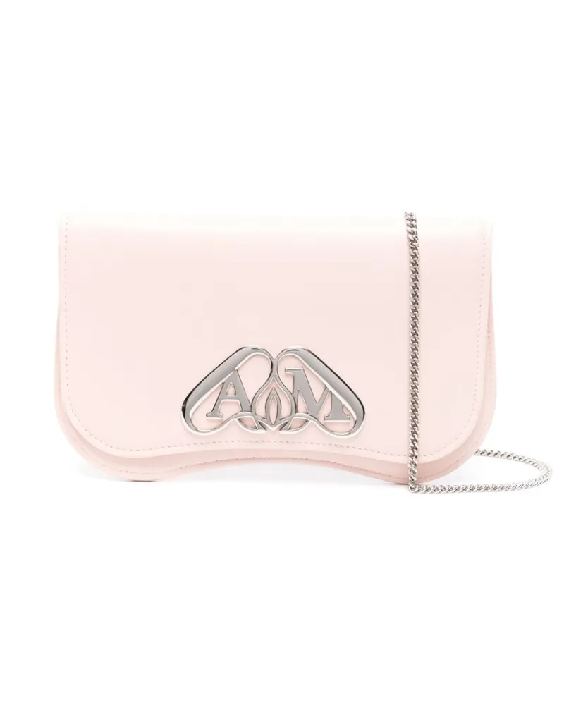 Alexander McQueen Umhängetasche mit Logo-Schild - Rosa Rosa