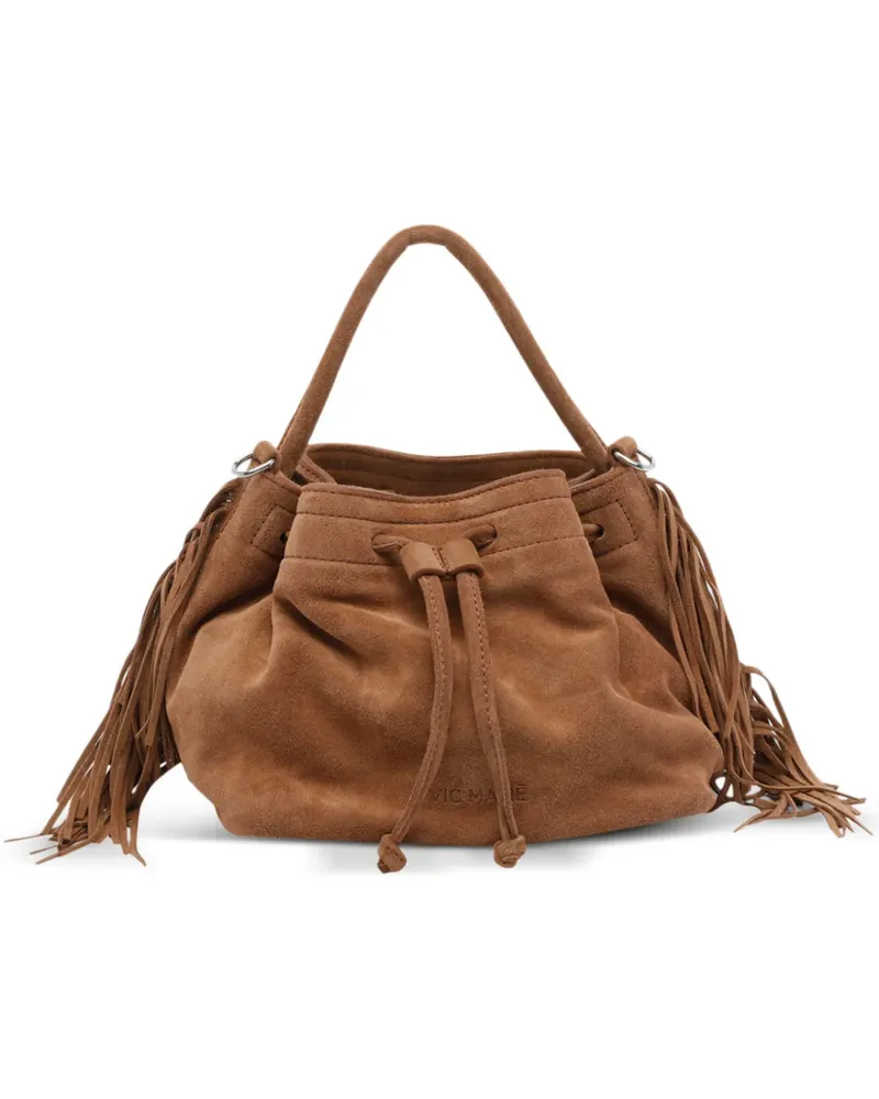 Vic Matié Sense Tote Bag mit Fransen - Braun Braun