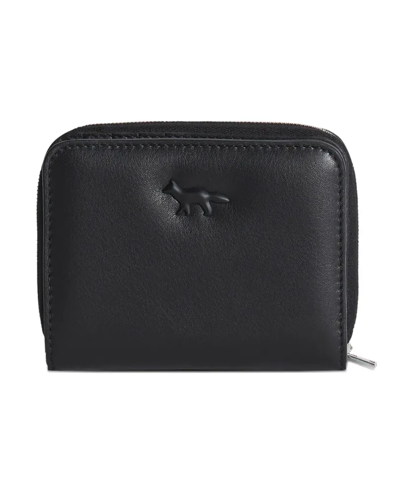 Kitsuné Portemonnaie mit Fuchskopf-Print - Schwarz Schwarz