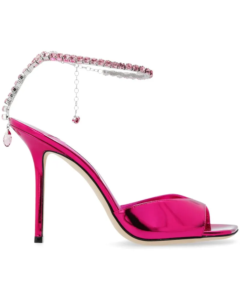 Jimmy Choo Saeda Sandalen 100mm - Rosa Rosa