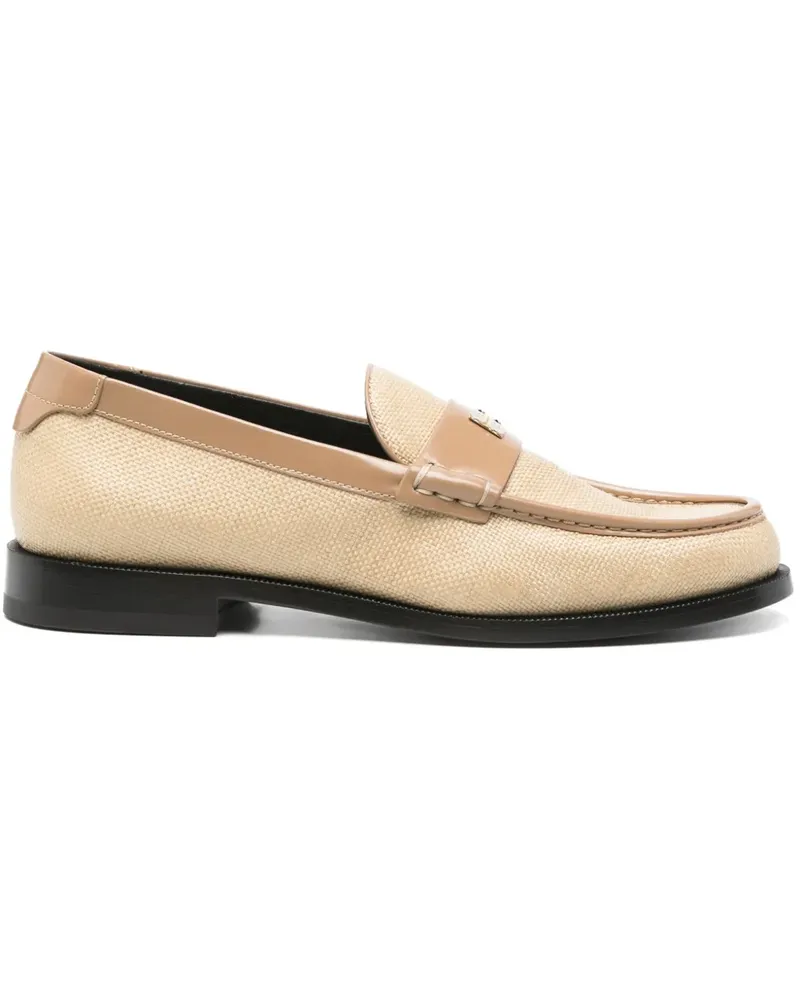Victoria Beckham Loafer mit Logo-Schild - Nude Nude
