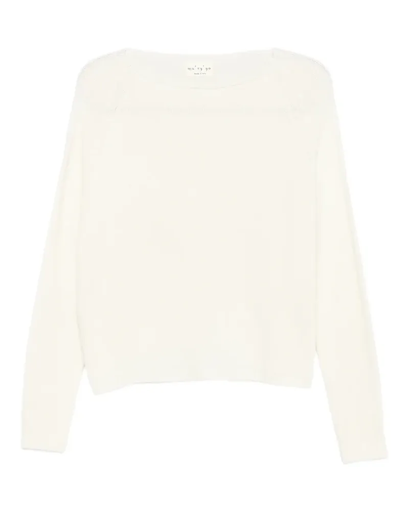 MA'RY'YA Pullover mit Raglanärmeln - Nude Nude
