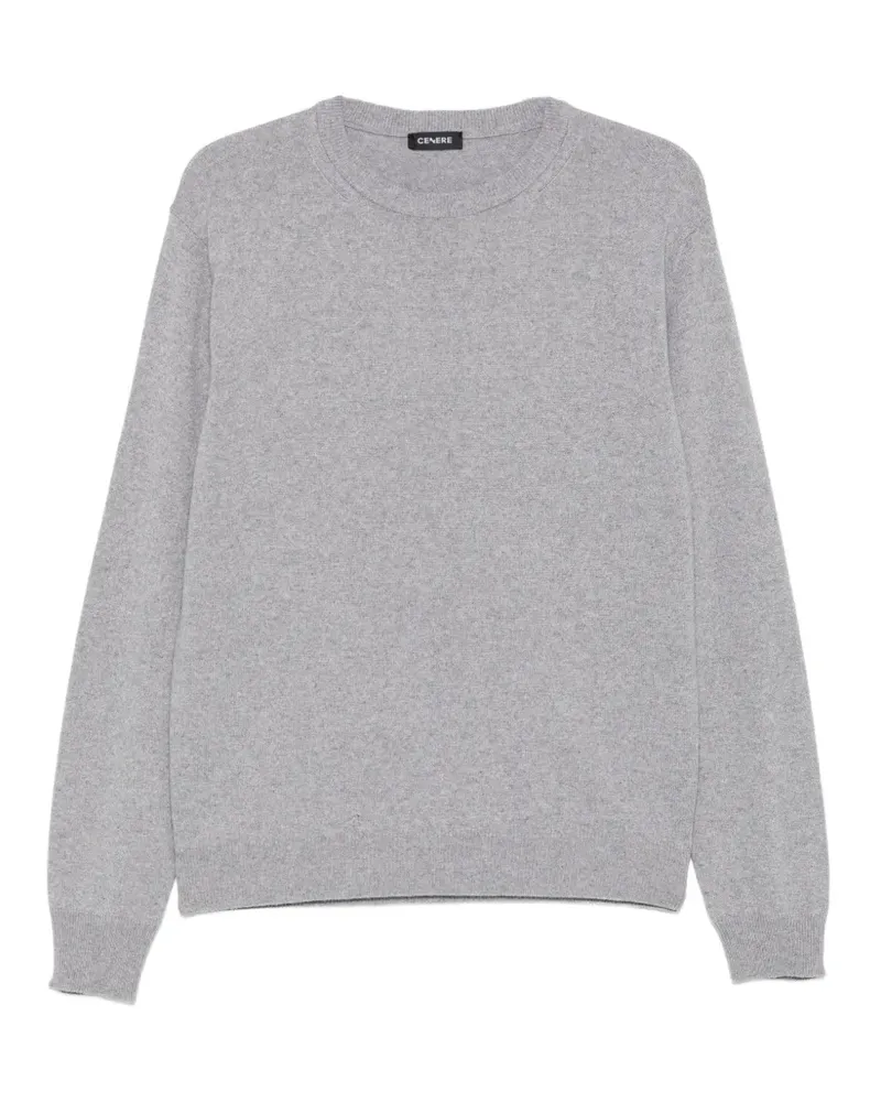 CENERE GB crew-neck ribbed-trim sweater - Grau Grau