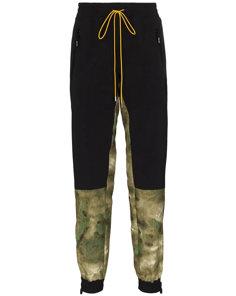RHUDE Sporthose mit Camouflage-Print - Schwarz Schwarz