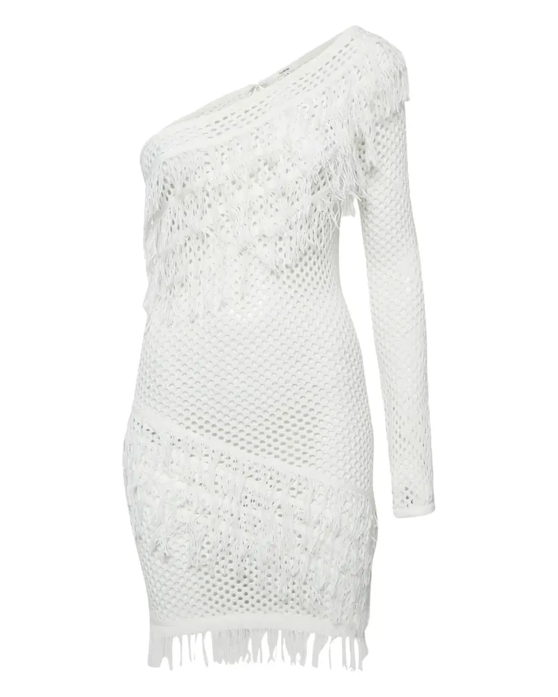 Tularosa crochet-fabric one-shoulder mini dress - Weiß Weiß