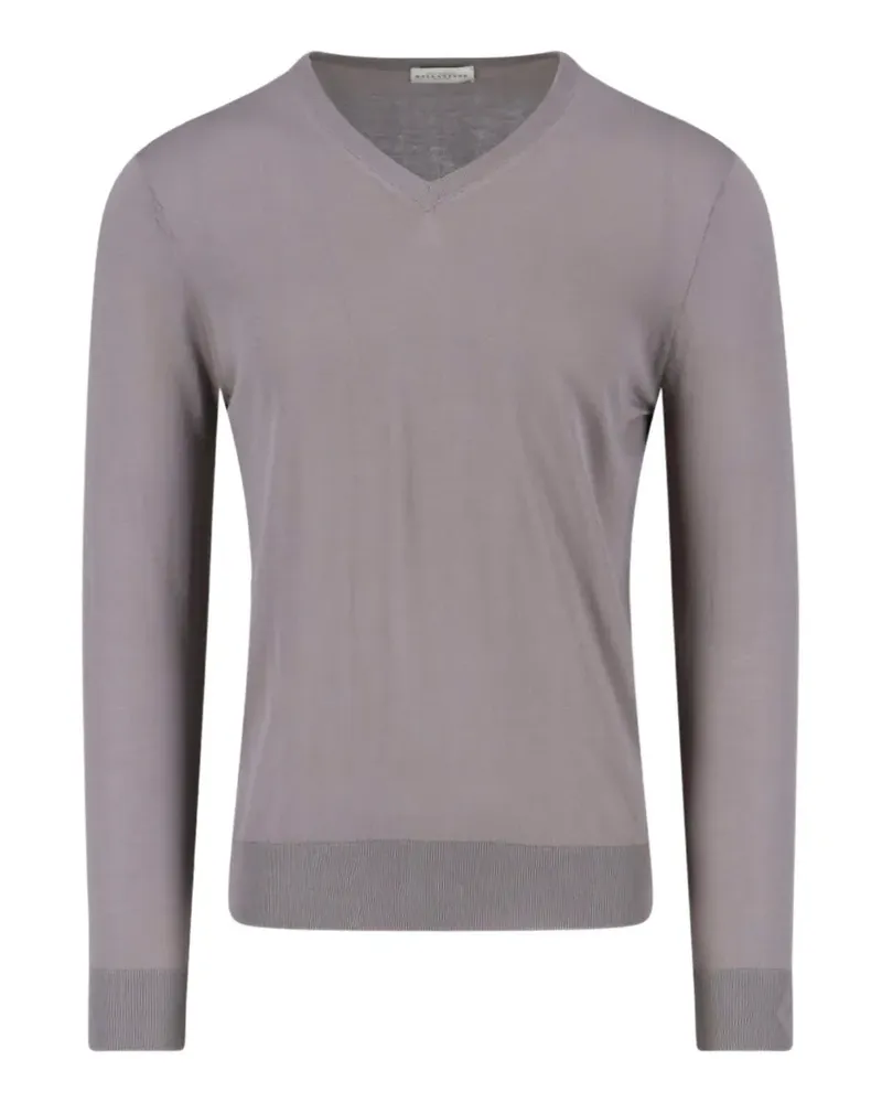 Ballantyne V-neck sweater - Grau Grau