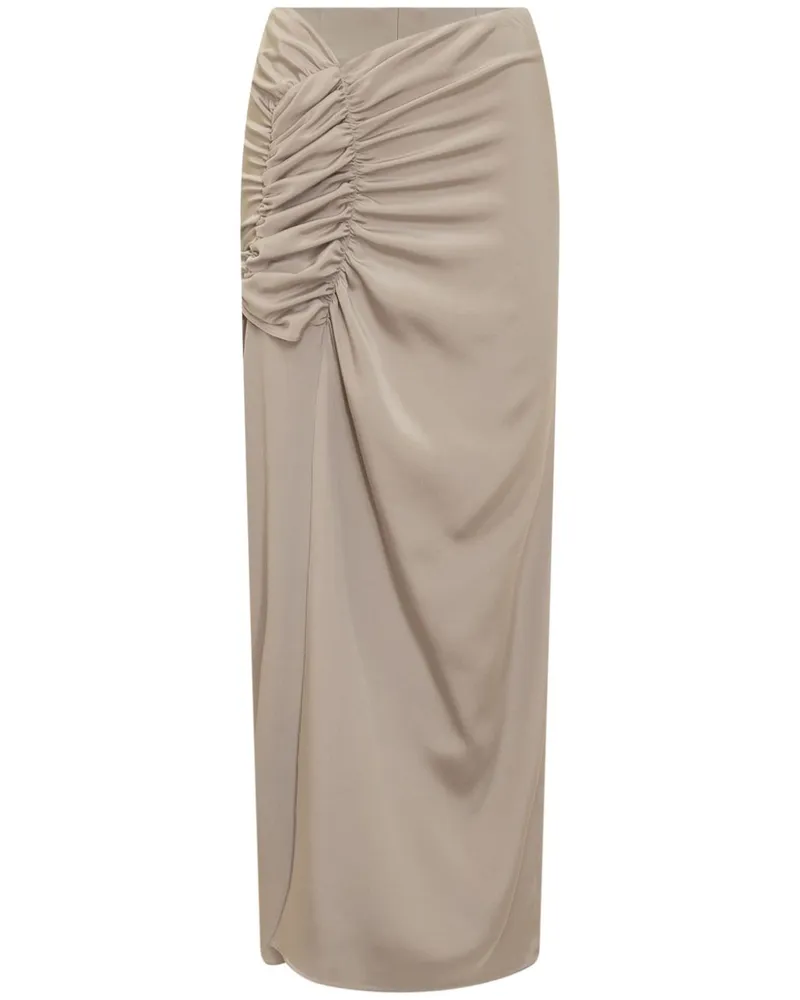 THE MANNEI Drapierter Rock - Nude Nude