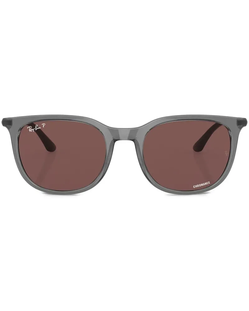 Ray Ban Sonnenbrille mit breitem Gestell - Grau Grau