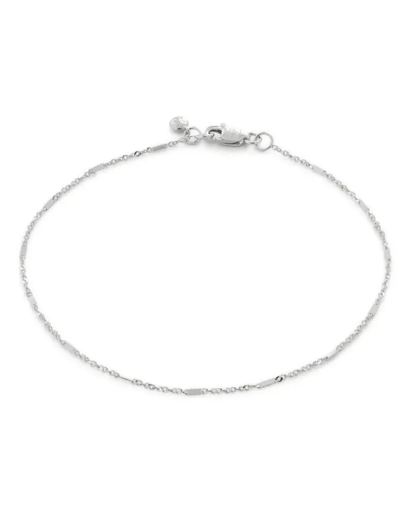 Monica Vinader 14kt Shimmer Weißgoldarmband - Silber Silber