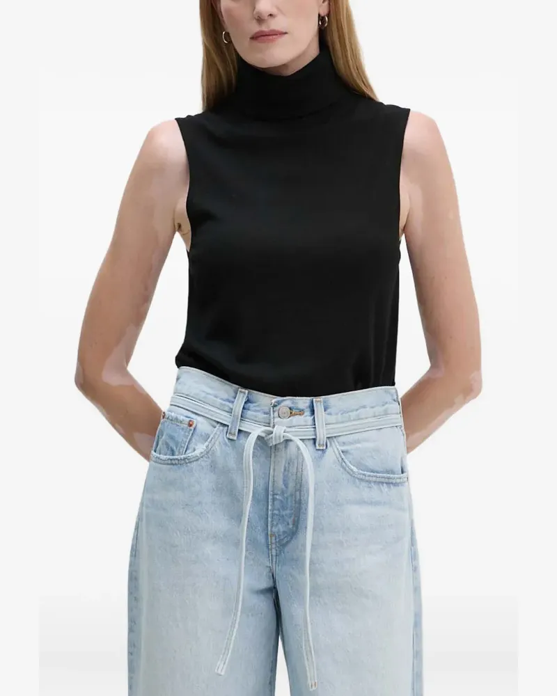 Marc O'Polo roll-neck sleeveless top - Schwarz Schwarz