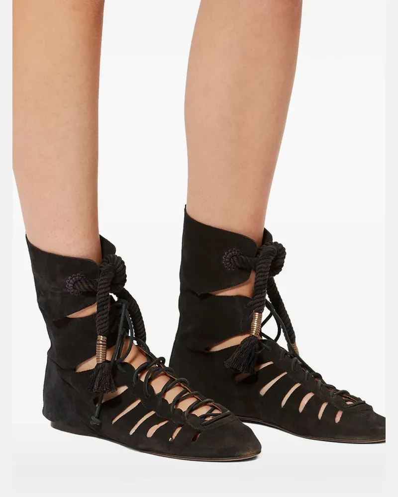 Isabel Marant Liade High-Top-Stiefel - Schwarz Schwarz