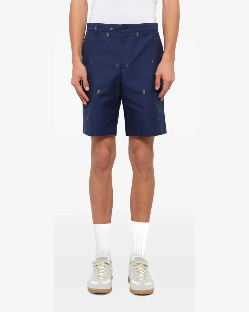 Kenzo Bestickte Chino - Blau Blau