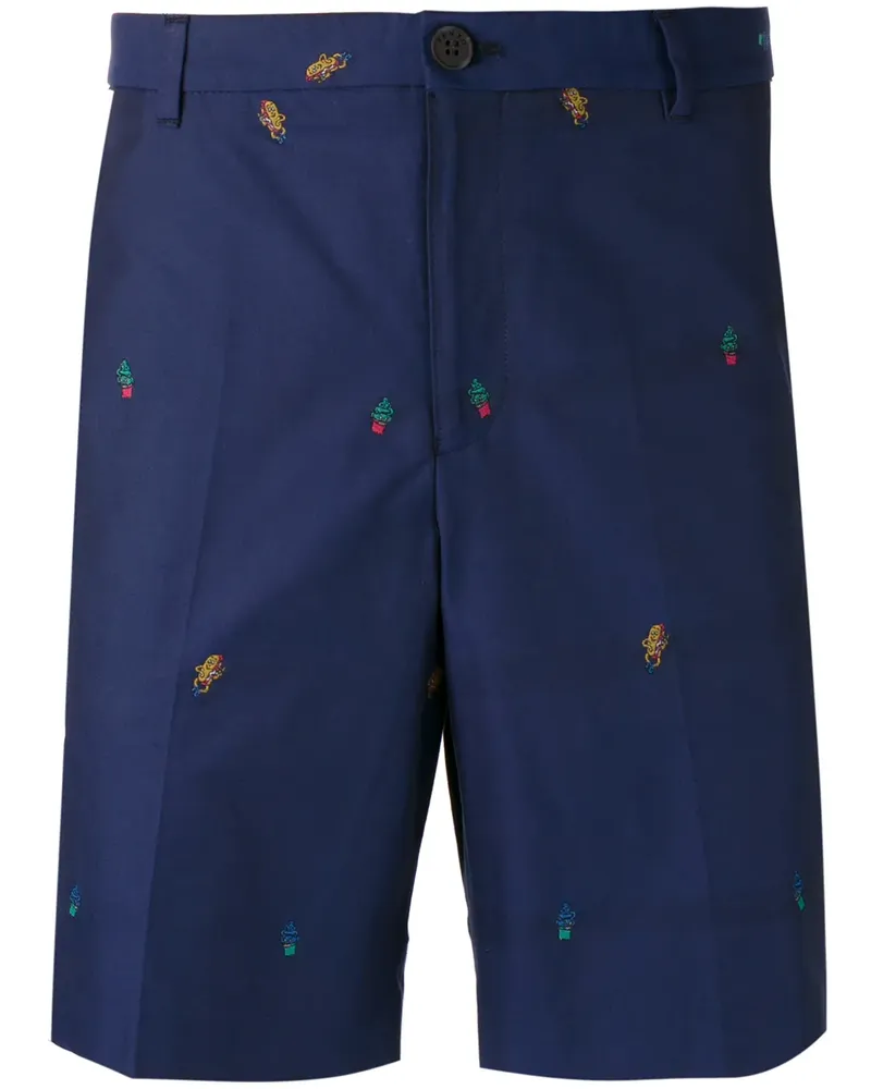 Kenzo Bestickte Chino - Blau Blau