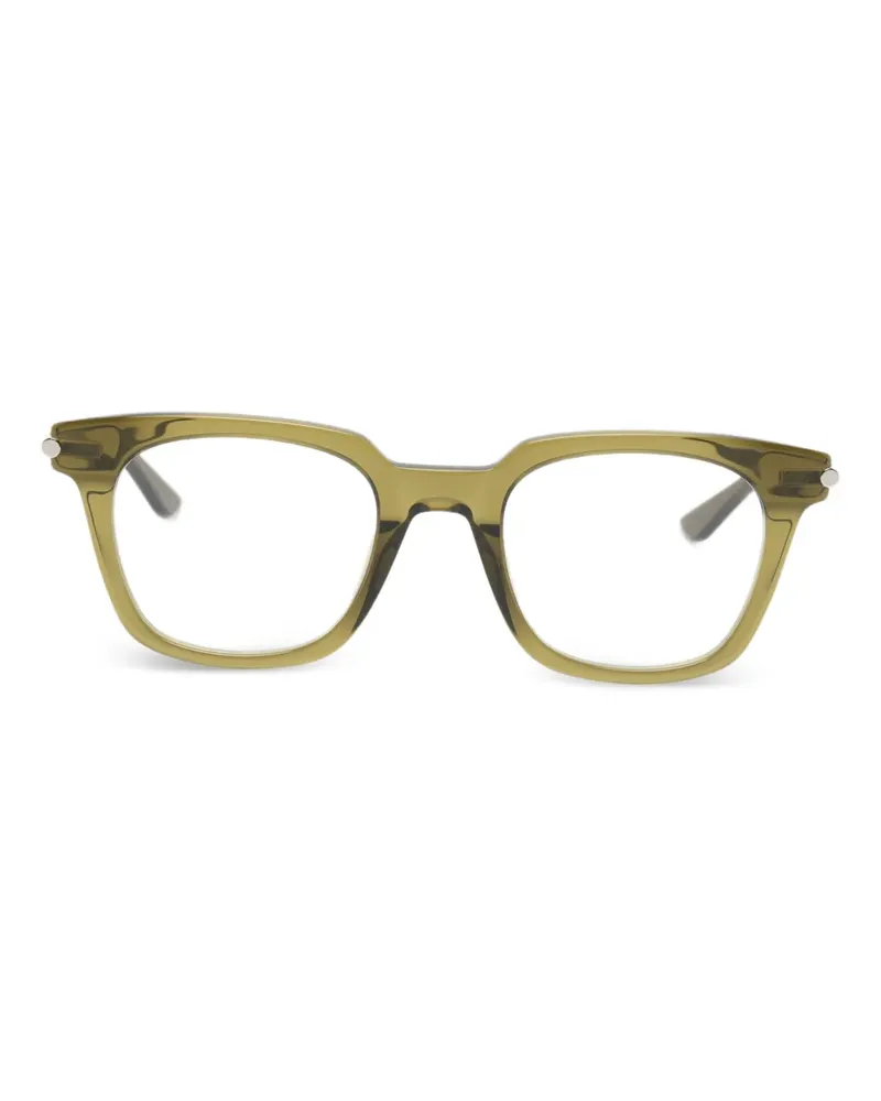 Alexander McQueen Brille mit breitem Gestell - Grün Grün