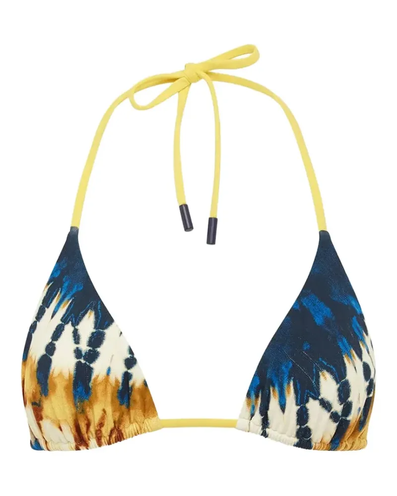 ALEMAIS Martine tie-dye triangle bikini top - Blau Blau