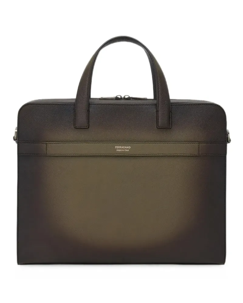 Ferragamo Gancini briefcase - Grün Grün