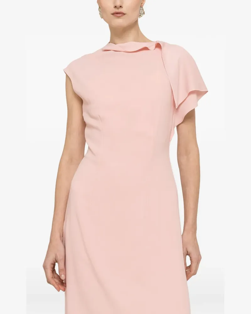 NISSA A-line ruffle midi dress - Rosa Rosa