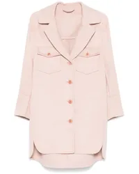 Ermanno Scervino Mantel aus Wolle Rosa