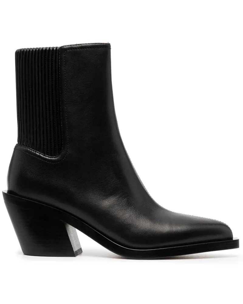 Coach Stiefeletten mit spitzer Kappe 75mm - Schwarz Schwarz
