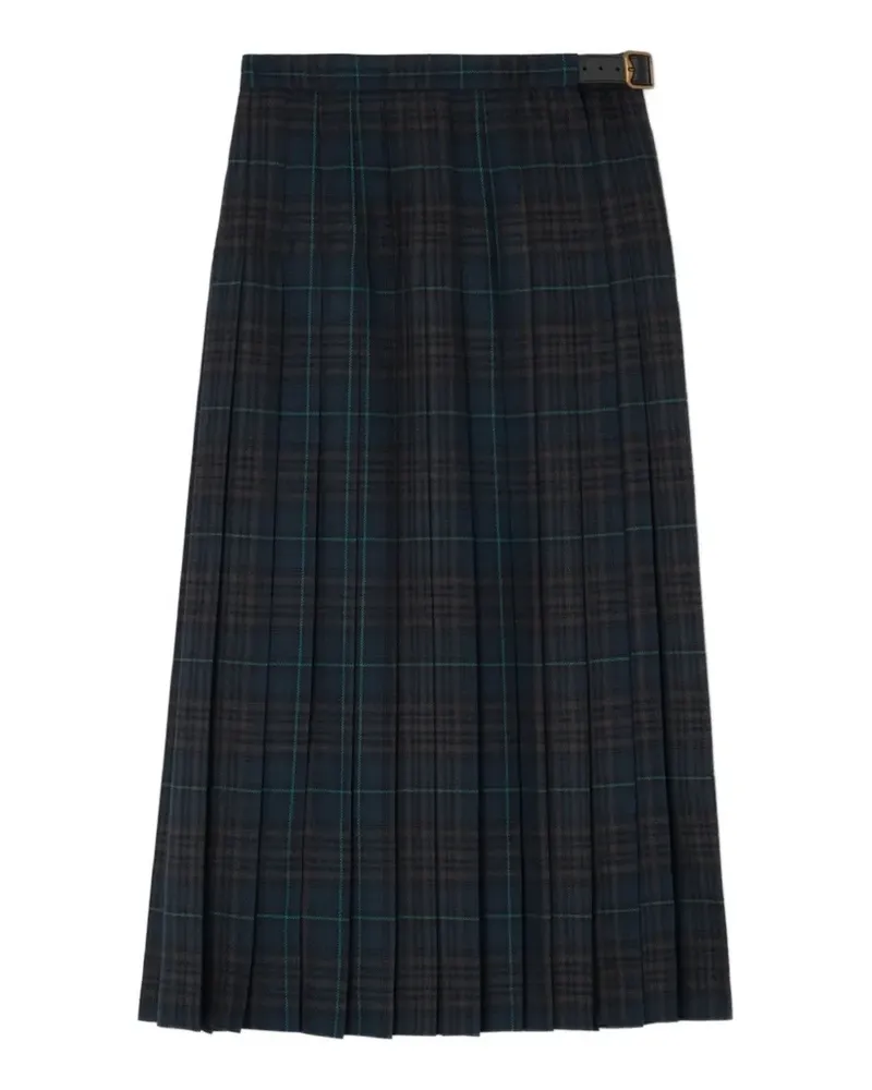Burberry Rock mit Falten - Blau Blau