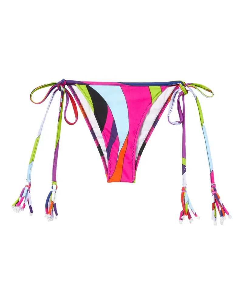 Emilio Pucci Iride-print side-tie bikini bottoms - Rosa Rosa