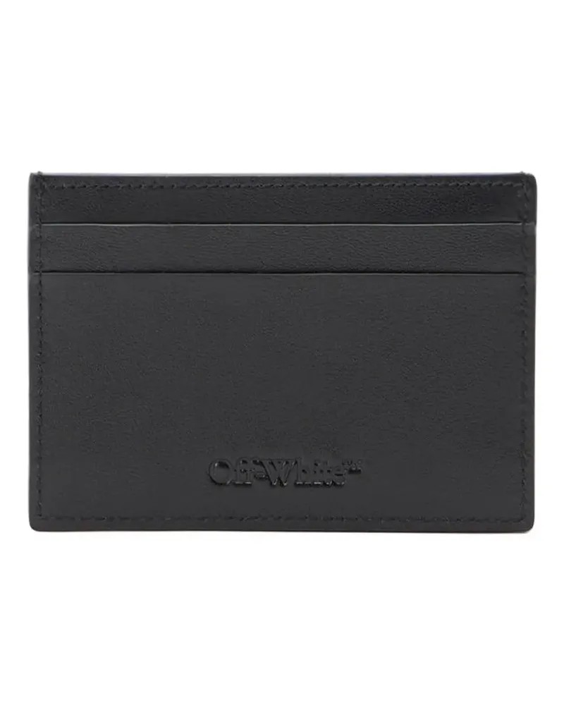 OFF-WHITE diagonal-stripes card case - Schwarz Schwarz