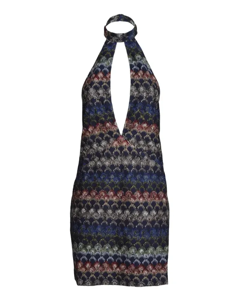 Missoni Minikleid mit Zickzackmuster - Blau Blau