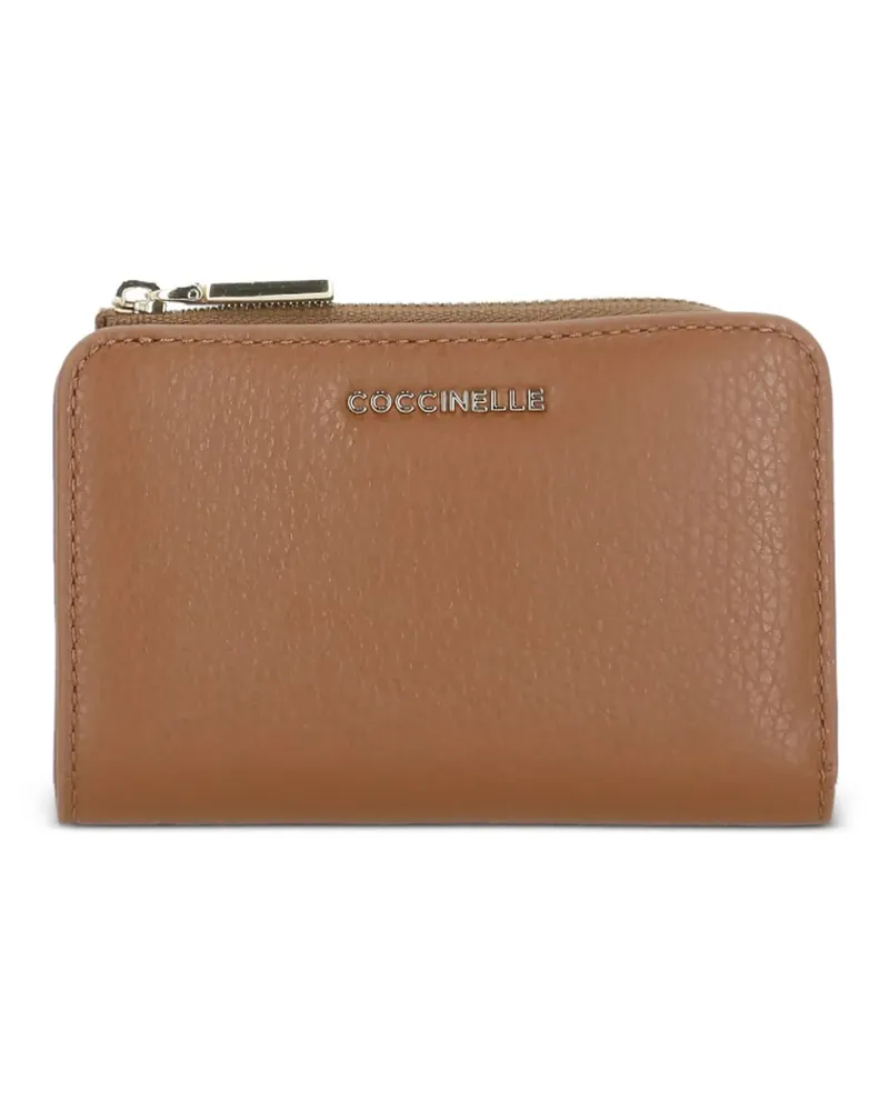 Coccinelle Portemonnaie mit Logo - Braun Braun