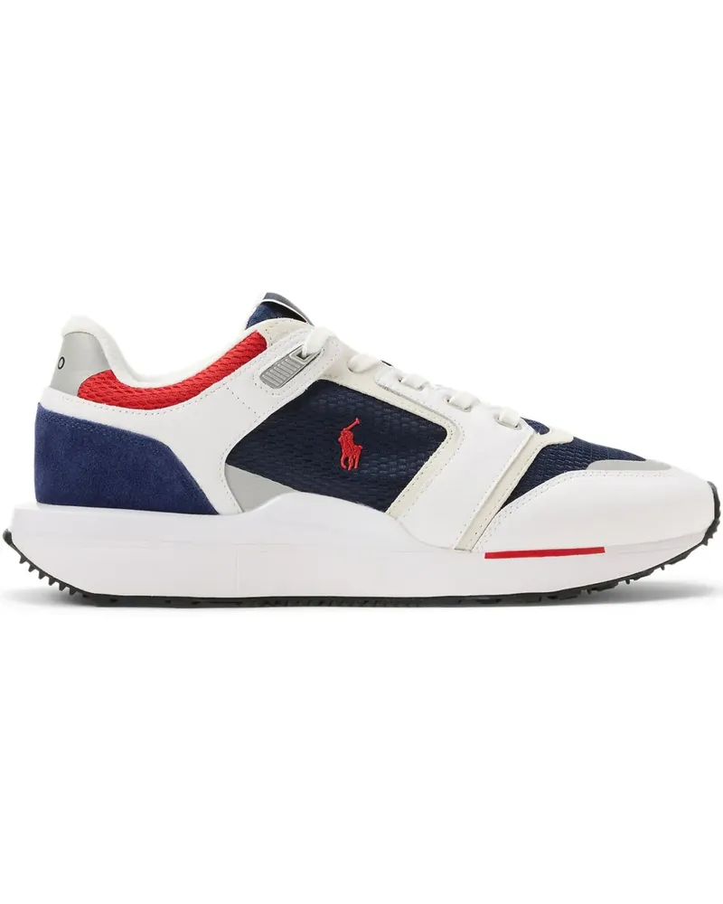 Ralph Lauren Pony Sneakers mit Wildledereinsatz - Weiß Weiß