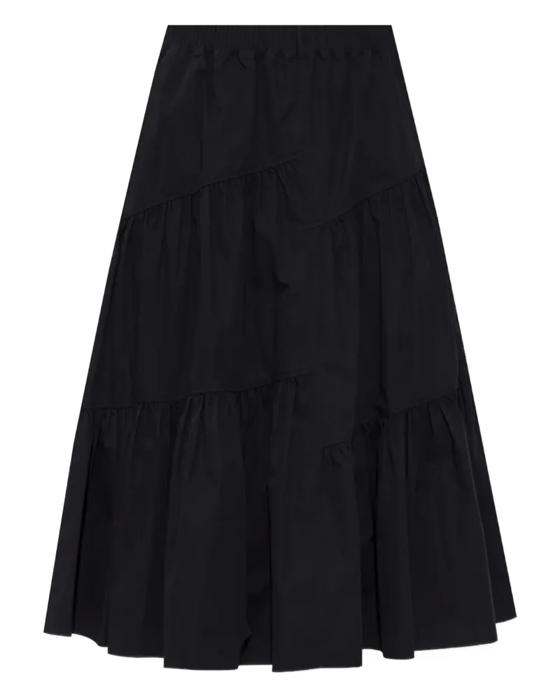 Tory Burch Rock aus Baumwolle - Schwarz Schwarz