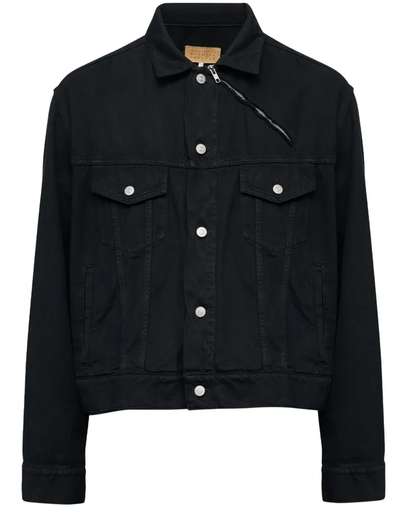 Maison Margiela Geknöpfte Jeansjacke - Schwarz Schwarz