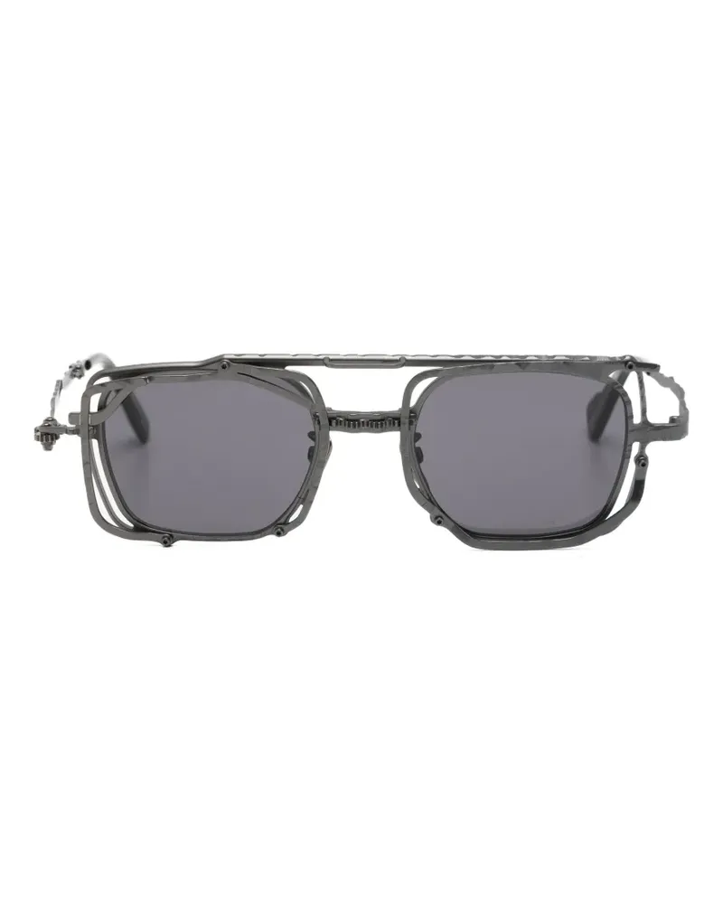 KUBORAUM sculpted square-frame sunglasses - Grau Grau