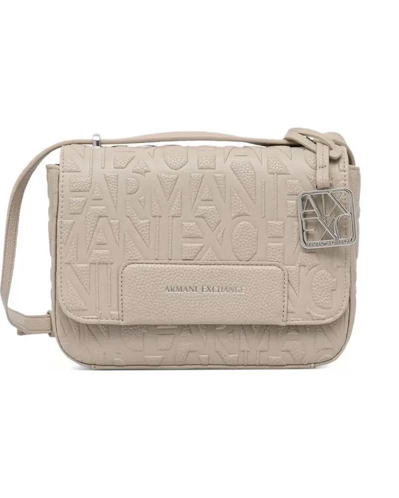 Armani Exchange Umhängetasche mit Logo-Prägung - Nude Nude