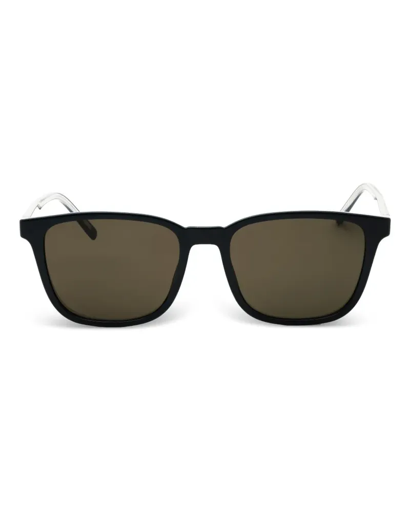 HUGO BOSS Sonnenbrille mit eckigem Gestell - Schwarz Schwarz
