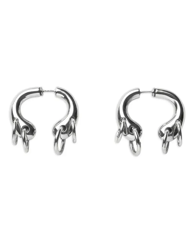 PANCONESI Helix hoop earrings - Silber Silber