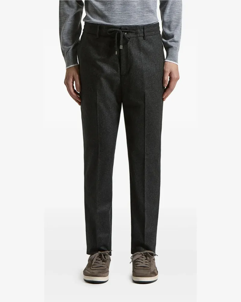 Peserico Hose mit Kordelzug - Grau Grau