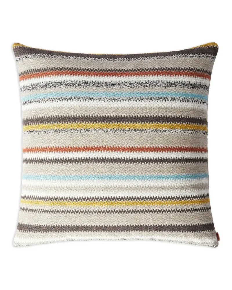 Missoni Home Gestreiftes Kissen mit Zickzack - Nude Nude