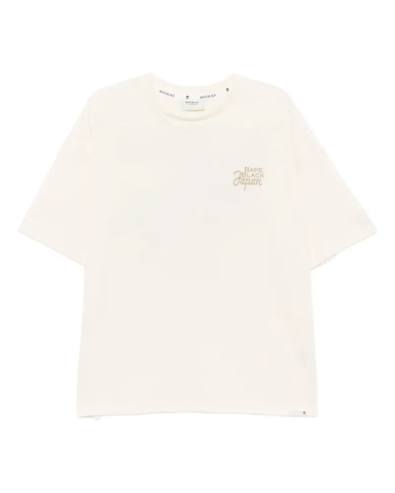 BAPE T-Shirt mit Logo-Stickerei - Nude Nude