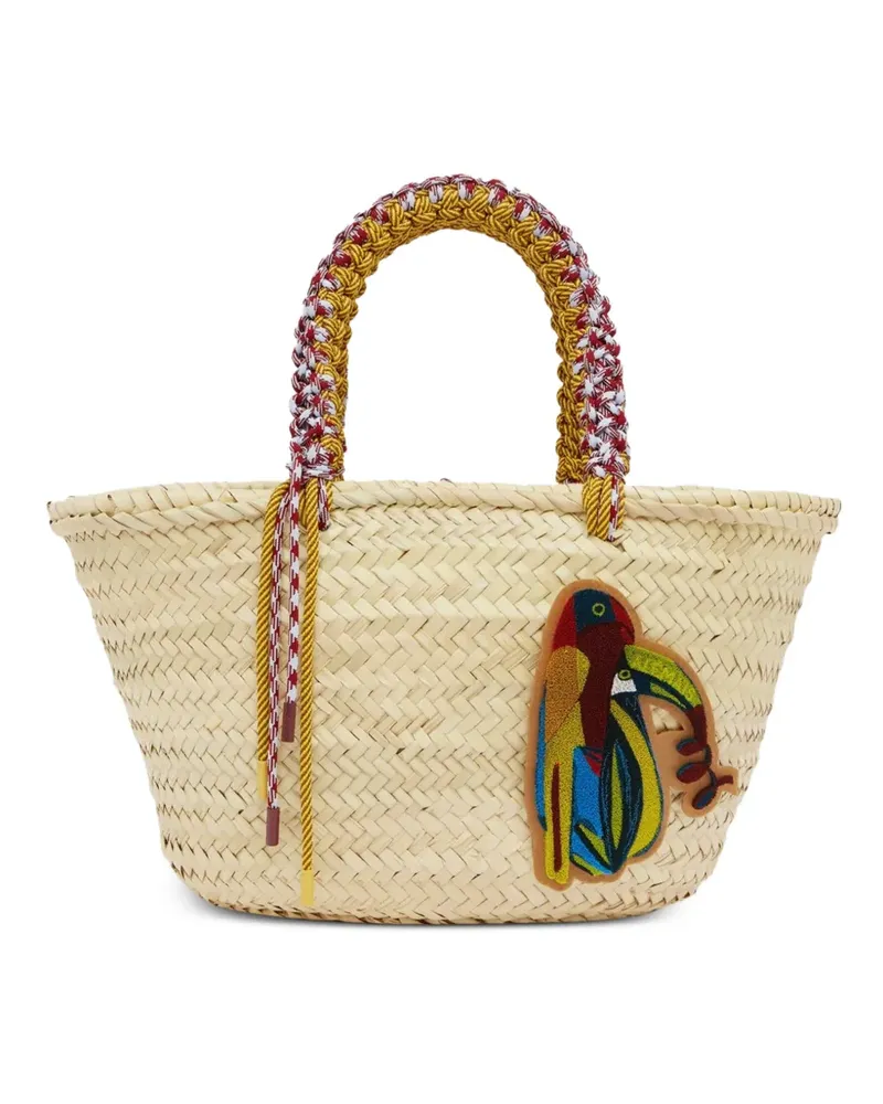 ALEMAIS Toucan Tango Makramee-Schultertasche - Nude Nude