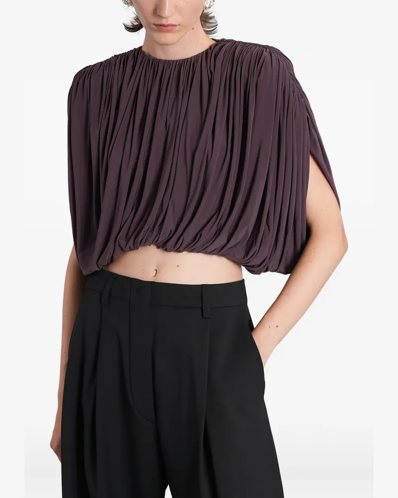 Magda Butrym Ruched slit top - Violett Violett