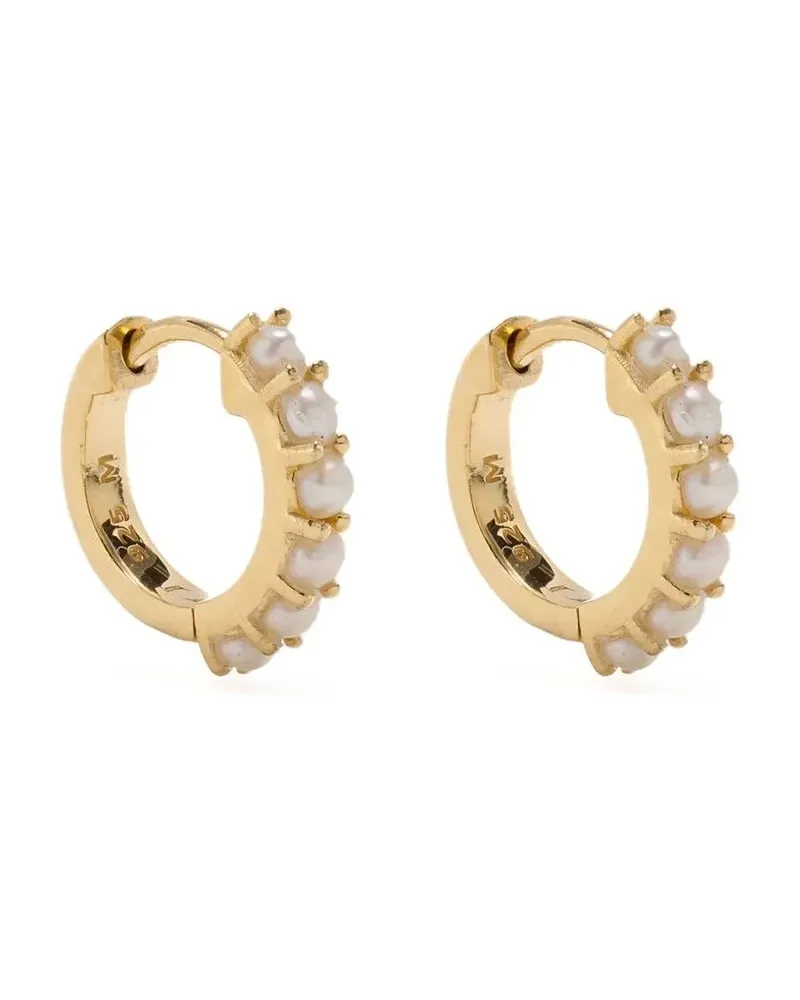Missoma Creolen mit Perlen - Gold Gold