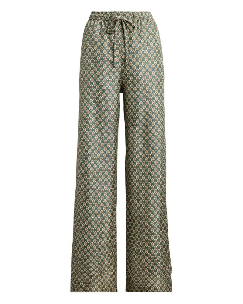 Ralph Lauren Palazzohose mit Blumen-Print - Grün Grün