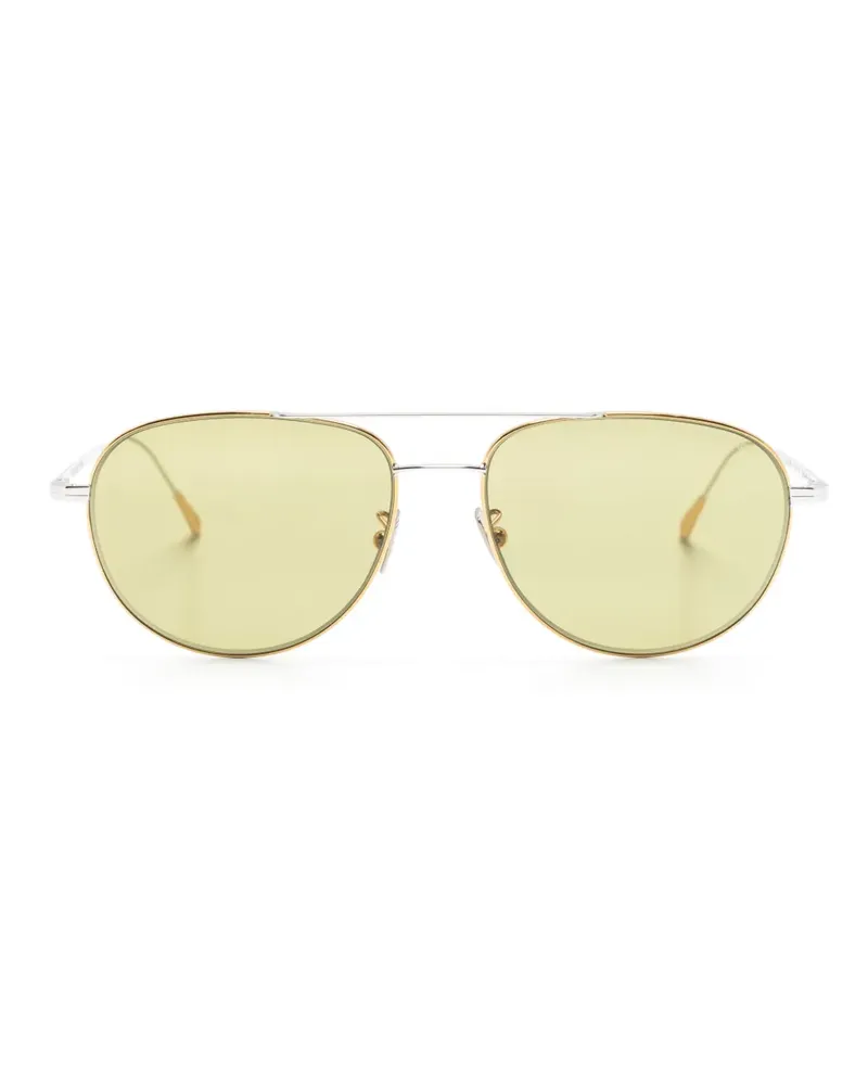Cutler and Gross Zweifarbige Pilotenbrille - Grün Grün
