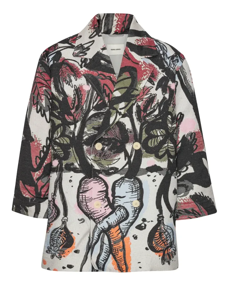 Henrik Vibskov Doppelreihiger Mantel - Nude Nude