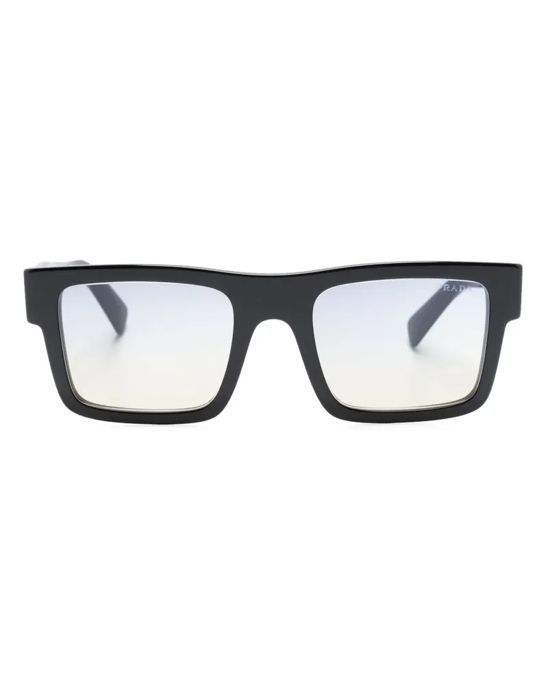 Prada Eckige Sonnenbrille mit Farbverlauf - Schwarz Schwarz