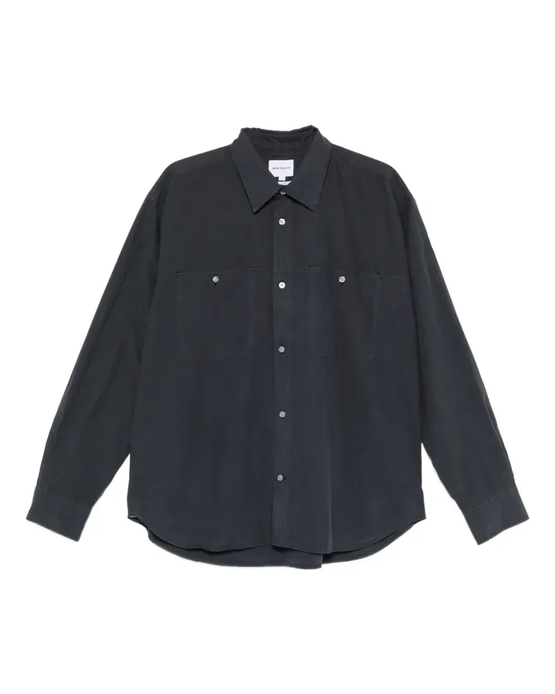 Norse Projects Falster shirt - Schwarz Schwarz