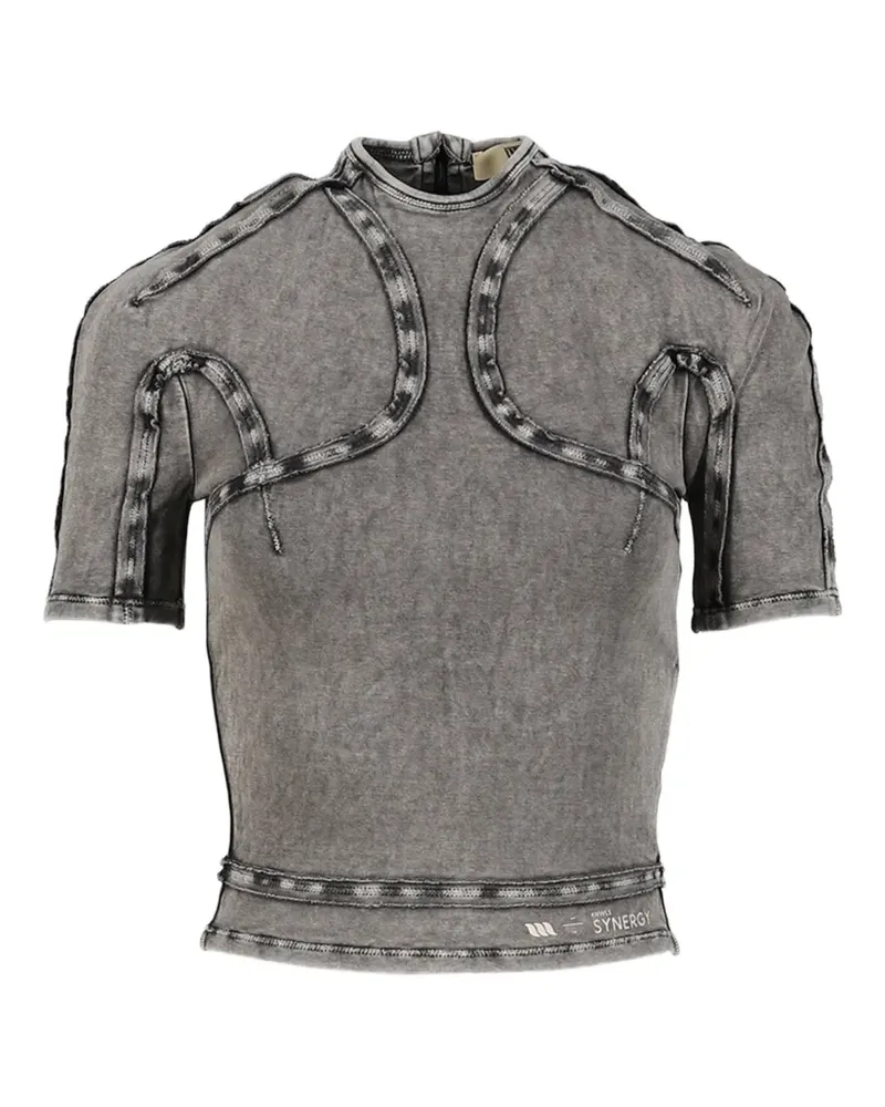 Charlotte Knowles Scuba Cropped-Top - Grau Grau