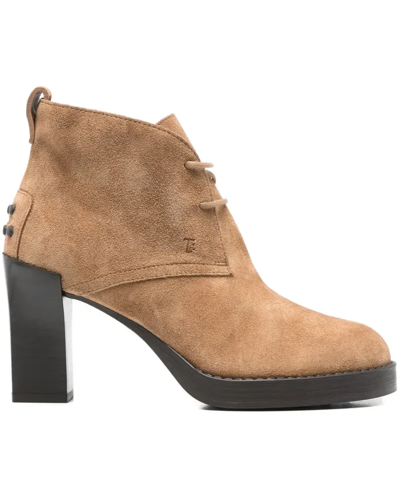 TOD'S Schnürstiefel aus Wildleder - Braun Braun