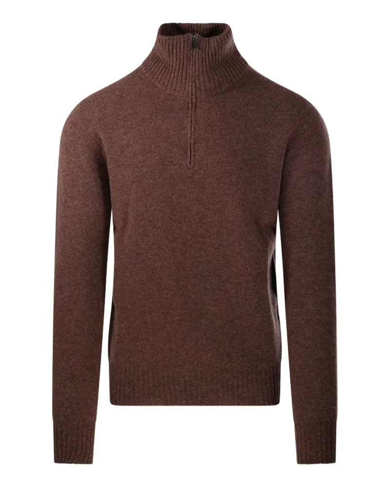 Altea quarter-zip ribbed-trim sweater - Braun Braun