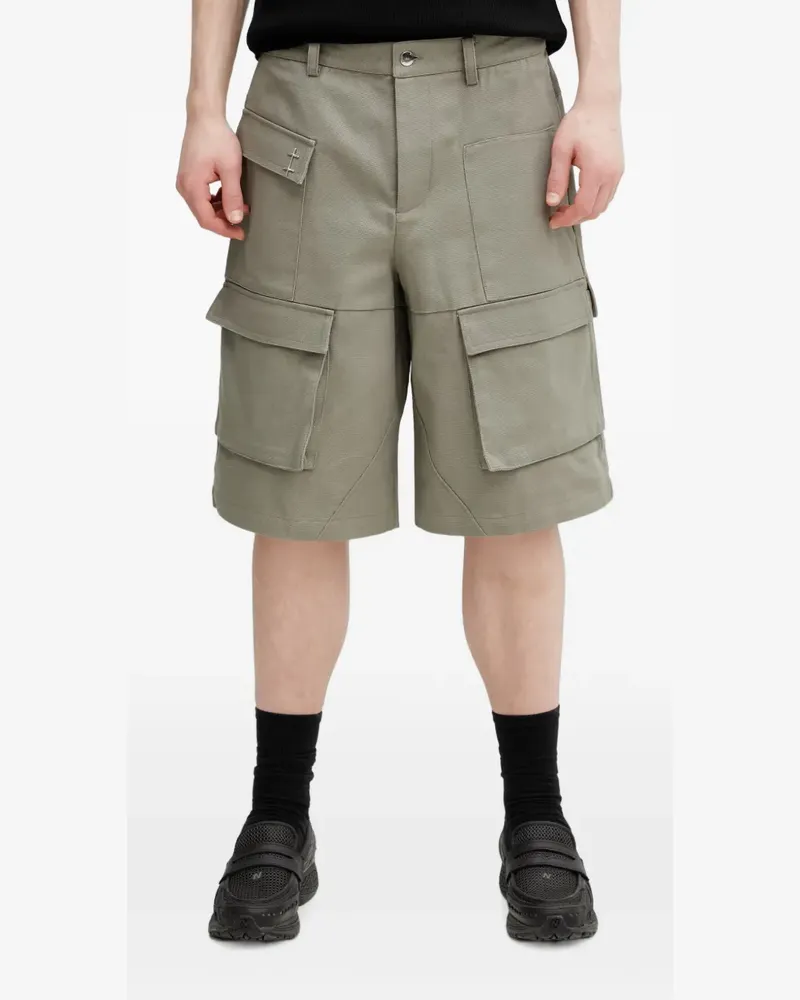 Heliot Emil multi-pocket cargo shorts - Grün Grün